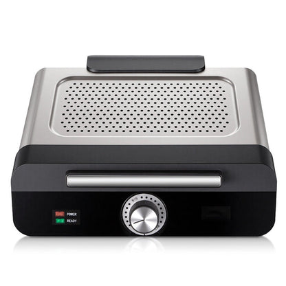 🥩 2200 W-os füstmentes beltéri grill tapadásmentes tálcával