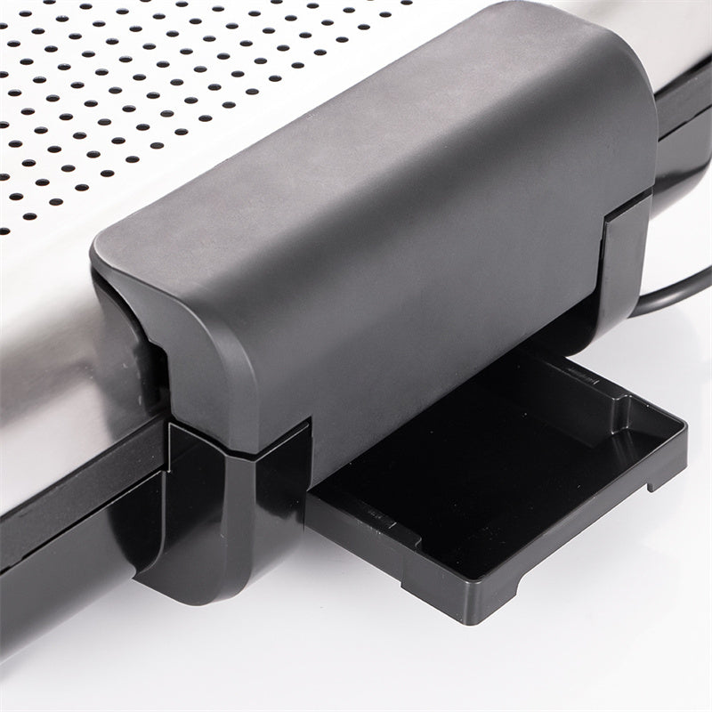 🥩 2200 W-os füstmentes beltéri grill tapadásmentes tálcával