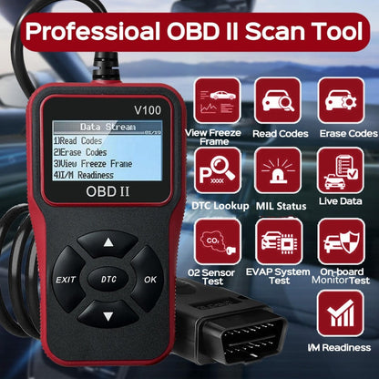 Professzionális OBD2/EOBD Motorhibakód Olvasó | Valós Idejű Adatok, Diagnosztika, Kód Törlés - Kompatibilis Autókkal, SUV-kkal 🚗💻