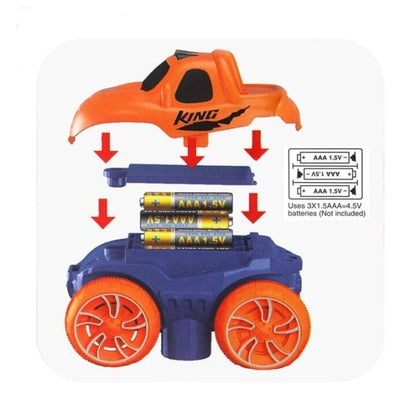 🎁Változtatható pálya LED-es világítással és versenyautóval🏎🏁