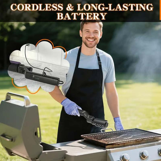 🧼 Vezeték nélküli elektromos BBQ grill kefe tisztító – erővel és sebességgel, hogy a rács tükörfényes legyen! 🔥🍖 Utánvéttel!
