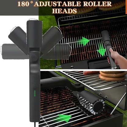 🧼 Vezeték nélküli elektromos BBQ grill kefe tisztító – erővel és sebességgel, hogy a rács tükörfényes legyen! 🔥🍖 Utánvéttel!