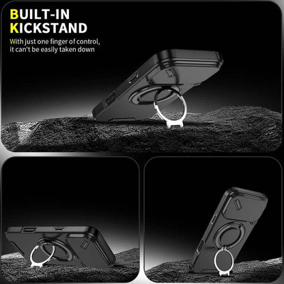 Mágneses Telefon Tok Gyűrű Tartóval iPhone-hoz | Magsafe Kompatibilis, 360° Forgatható - Erős Tapadás és Kényelmes Használat