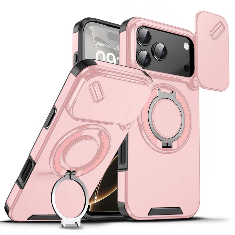 Mágneses Telefon Tok Gyűrű Tartóval iPhone-hoz | Magsafe Kompatibilis, 360° Forgatható - Erős Tapadás és Kényelmes Használat