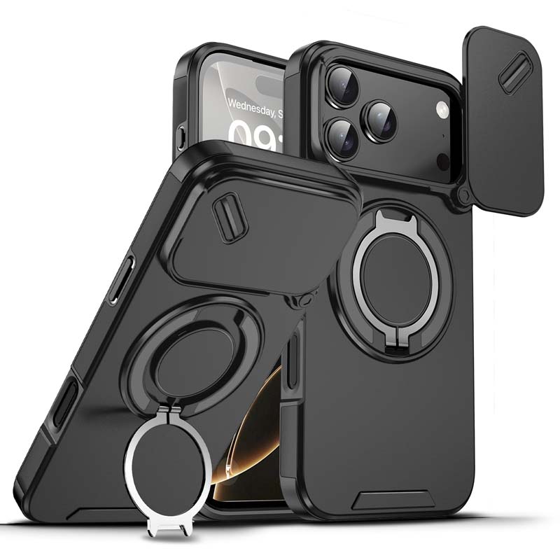 Mágneses Telefon Tok Gyűrű Tartóval iPhone-hoz | Magsafe Kompatibilis, 360° Forgatható - Erős Tapadás és Kényelmes Használat