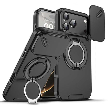 Mágneses Telefon Tok Gyűrű Tartóval iPhone-hoz | Magsafe Kompatibilis, 360° Forgatható - Erős Tapadás és Kényelmes Használat