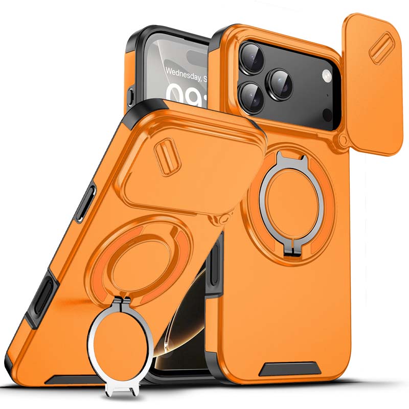 Mágneses Telefon Tok Gyűrű Tartóval iPhone-hoz | Magsafe Kompatibilis, 360° Forgatható - Erős Tapadás és Kényelmes Használat