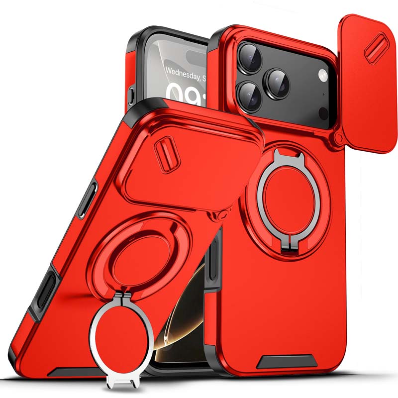 Mágneses Telefon Tok Gyűrű Tartóval iPhone-hoz | Magsafe Kompatibilis, 360° Forgatható - Erős Tapadás és Kényelmes Használat