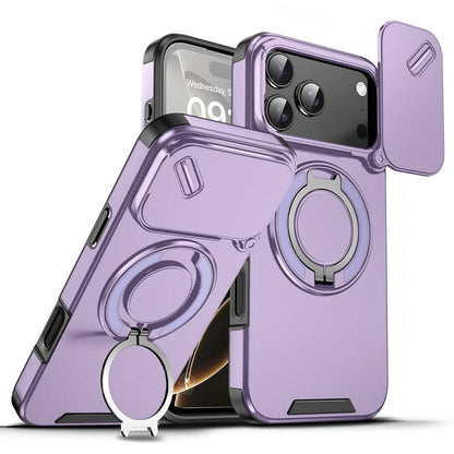 Mágneses Telefon Tok Gyűrű Tartóval iPhone-hoz | Magsafe Kompatibilis, 360° Forgatható - Erős Tapadás és Kényelmes Használat