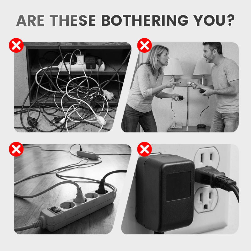 ⚡ Okos Tápkábel Kiegészítő USB-portokkal (EU Dugó)  🔌📱