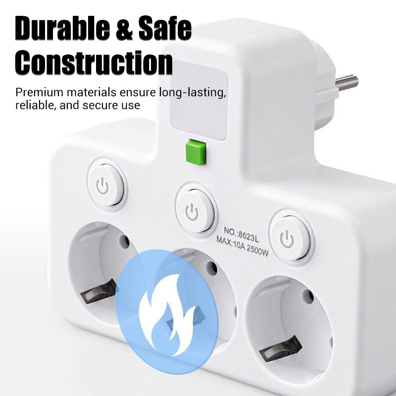 ⚡ Okos Tápkábel Kiegészítő USB-portokkal (EU Dugó)  🔌📱