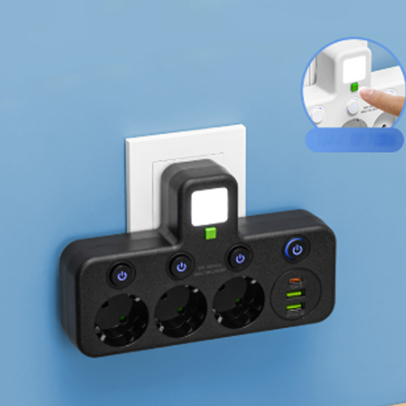 🚀 Elég a Dughiányból! Okos Tápkábel 7 Porttal | USB + EU Konnektor, Több Eszköz Egyszerre - Tiszta Asztal, Töltés Zaj nélkül 🎧
