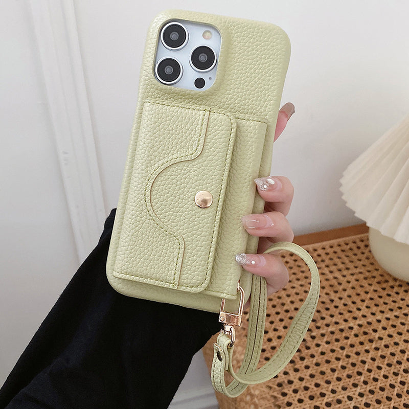 👛 Női Rózsaszín Pénztárca Mobiltok | Beépített Tükör & Csuklópánt - Kártyatartó, Kényelmes Hordozás, iPhone/Android Védőtok 🌸