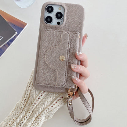 👛 Női Rózsaszín Pénztárca Mobiltok | Beépített Tükör & Csuklópánt - Kártyatartó, Kényelmes Hordozás, iPhone/Android Védőtok 🌸