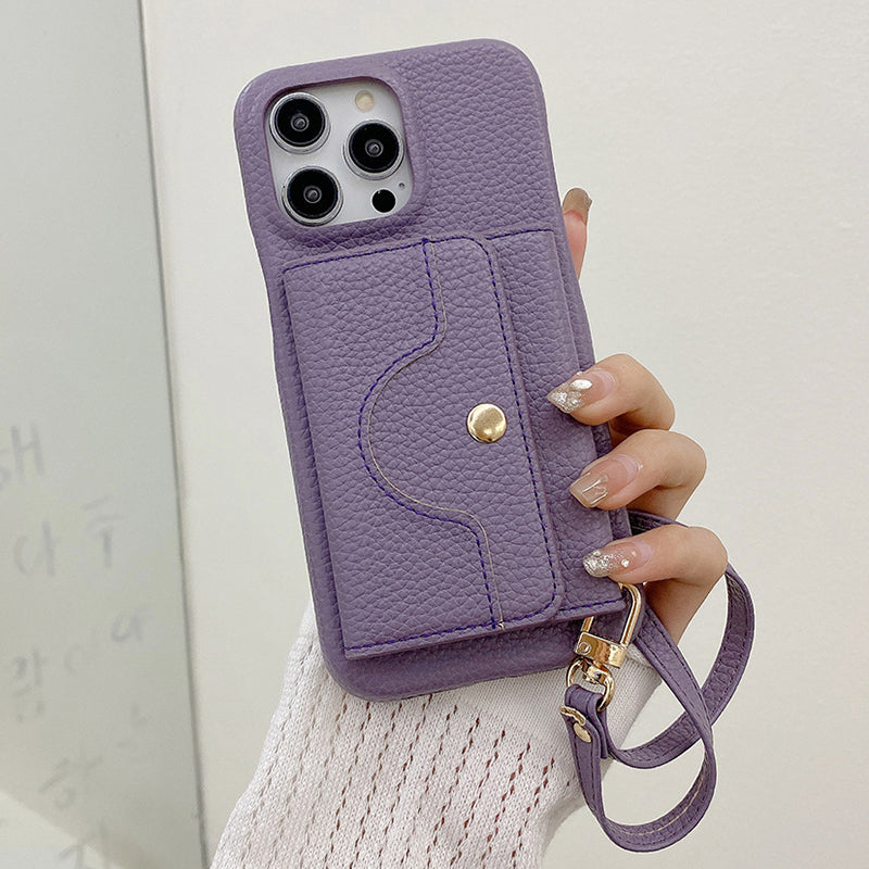 👛 Női Rózsaszín Pénztárca Mobiltok | Beépített Tükör & Csuklópánt - Kártyatartó, Kényelmes Hordozás, iPhone/Android Védőtok 🌸