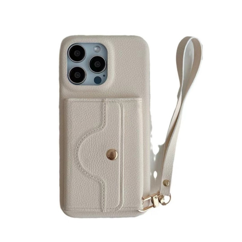 👛 Női Rózsaszín Pénztárca Mobiltok | Beépített Tükör & Csuklópánt - Kártyatartó, Kényelmes Hordozás, iPhone/Android Védőtok 🌸