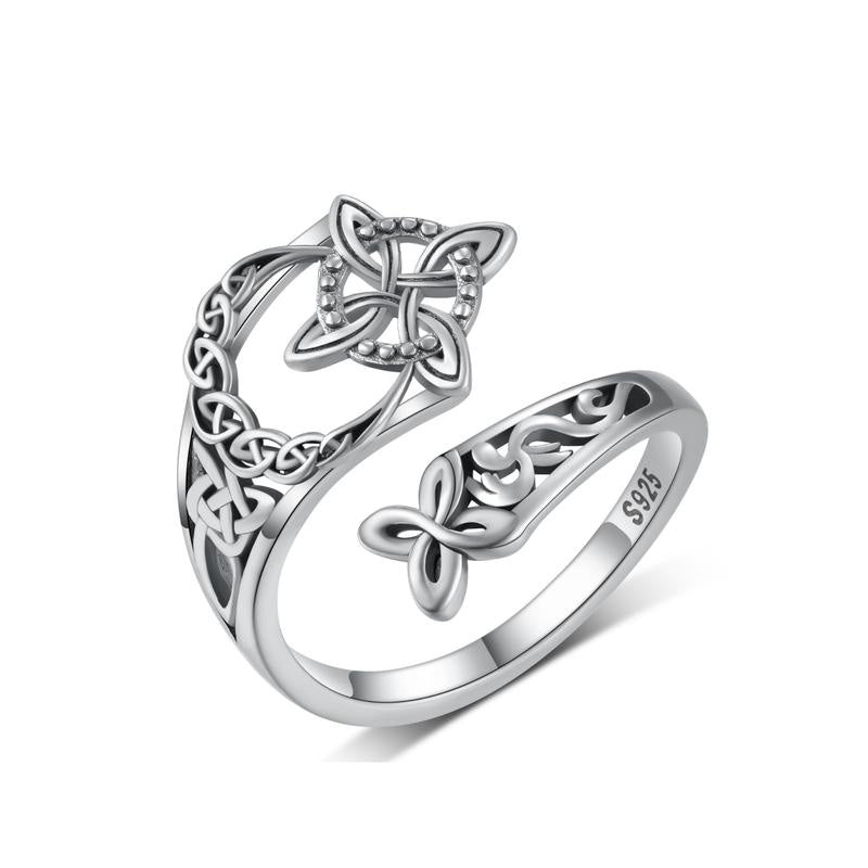 💍 Kelta boszorkánycsomó állítható gyűrű – végtelenség, erő és stílus az ujjadon! ✨ Platás utánvéttel!