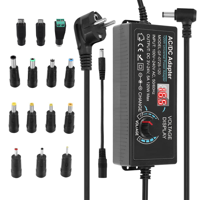Állítható 3V-24V 3A univerzális AC/DC hálózati adapter