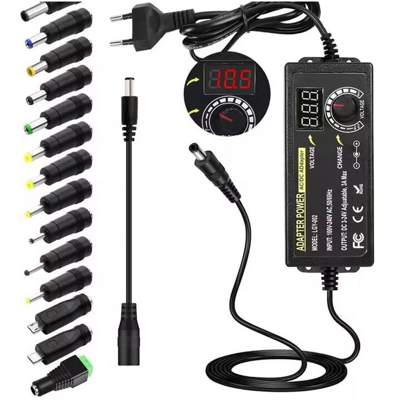 Állítható 3V-24V 3A univerzális AC/DC hálózati adapter