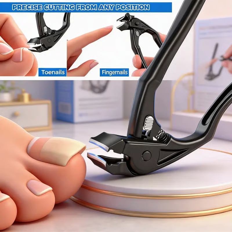 Rozsdamentes Acél Körömvágó | Ergonómiai Kialakítású, Éles Maróképességű Pedikűr Szerszám - Pontos Vágás, Tartósság