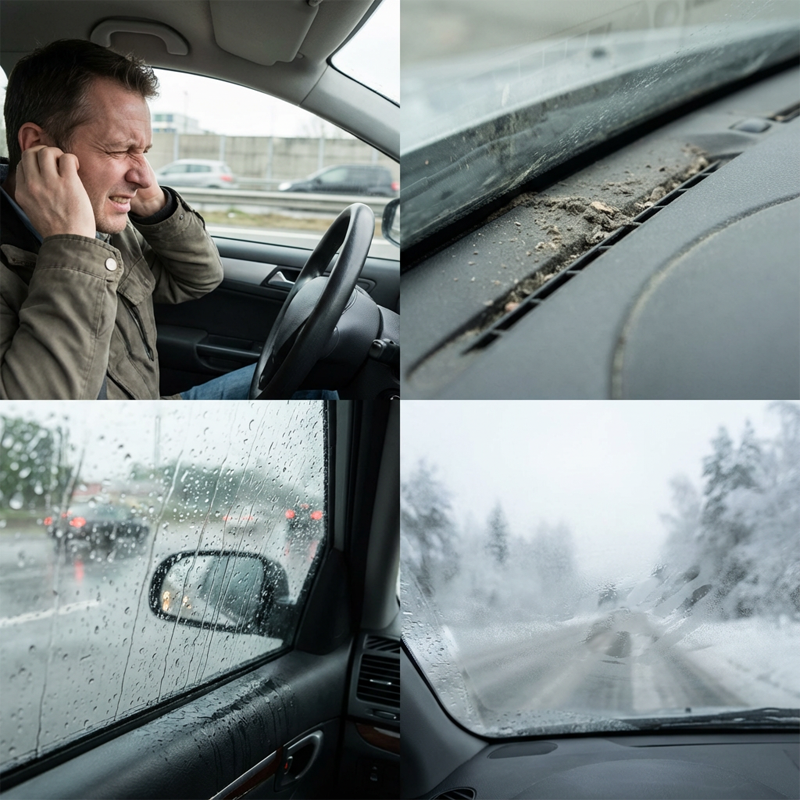 🚗 Öntapadós autóajtó gumitömítő szalag – csendesebb utazás, kevesebb por és hang! Platás utánvéttel!