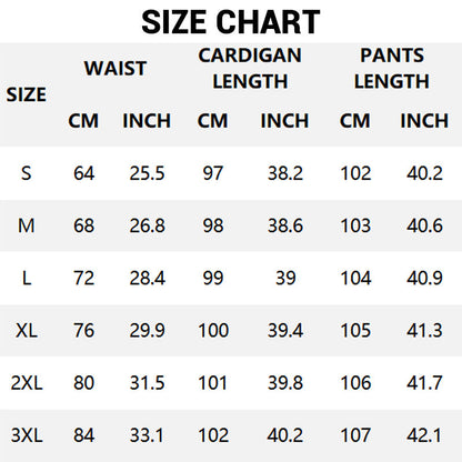 🧥 S-3XL Női 3 részes kötött szett | Rövid felső + Hosszú kardigán + Szűk nadrág Alkalmi Divat 👚👖