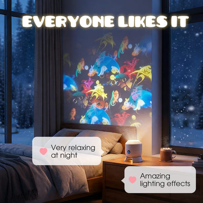 🌙✨ Forgó LED projektor dinamikus fényhatással – változtasd meg a teret színes, mozgó fényekkel! 🌀💞 Bulik, hálószoba, nappali – hangulat egy gombnyomásra. 🎁 Utánvéttel!