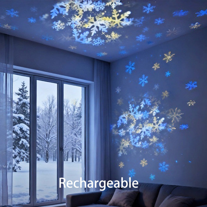 ✨ Dinamikusan forgó LED projektor lámpa – színes fények, mozgó minták, hangulat egy gombnyomásra! 🌀 Platás utánvéttel!