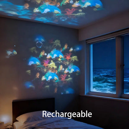🌙✨ Forgó LED projektor dinamikus fényhatással – változtasd meg a teret színes, mozgó fényekkel! 🌀💞 Bulik, hálószoba, nappali – hangulat egy gombnyomásra. 🎁 Utánvéttel!