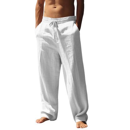 Nyár – a farmer túl meleg, a vászonnadrág a megoldás! ☀️👖 Férfi laza szabadidős lenvászon nadrág – légáteresztő, könnyű, és egész napos kényelmet ad. 💥 50% kedvezmény + utánvétel!