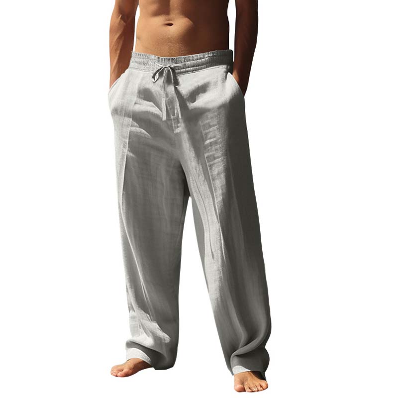 Nyár – a farmer túl meleg, a vászonnadrág a megoldás! ☀️👖 Férfi laza szabadidős lenvászon nadrág – légáteresztő, könnyű, és egész napos kényelmet ad. 💥 50% kedvezmény + utánvétel!