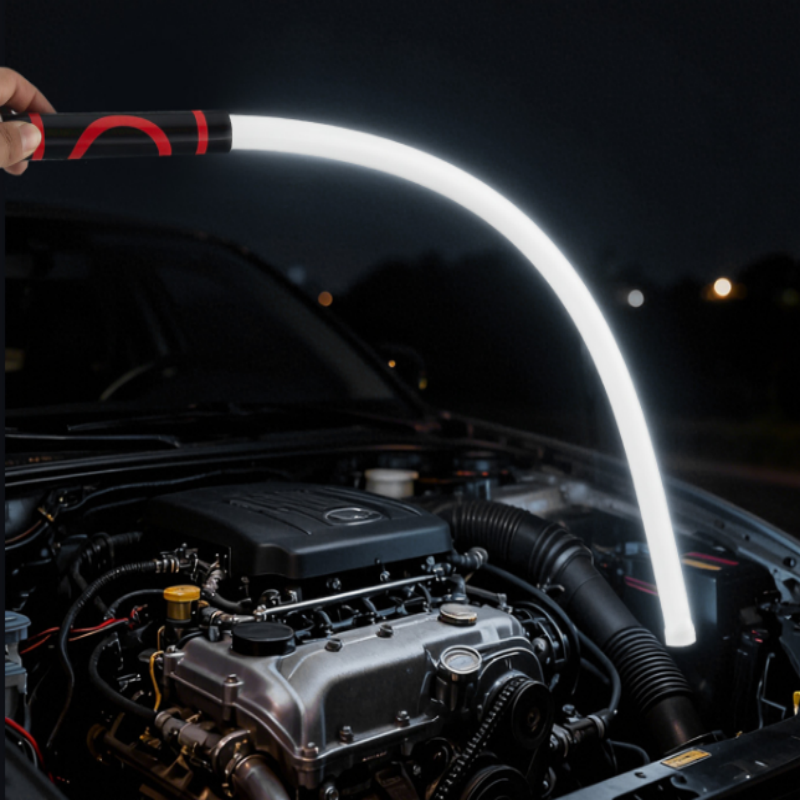 🚗💡 Rugalmas LED-es fényfüzér szilikonból – 3 üzemmód, Type-C, vízálló! ✨ Platás utánvéttel!