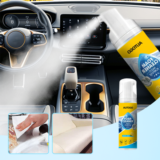 🧼 Erőteljes és többcélú autó belső hab tisztító – foltok, zsír, szennyeződés egy mozdulattal! 🚗✨ Ülés, kárpit, műszerfal – mindent tisztít. Utánvéttel!