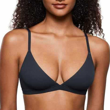 💞 Női merevítő nélküli, rugalmas anyagú támogató háromszög alakú bralette – kényelmes, természetes, egész napos viseletre! 🌸 Platás utánvéttel!