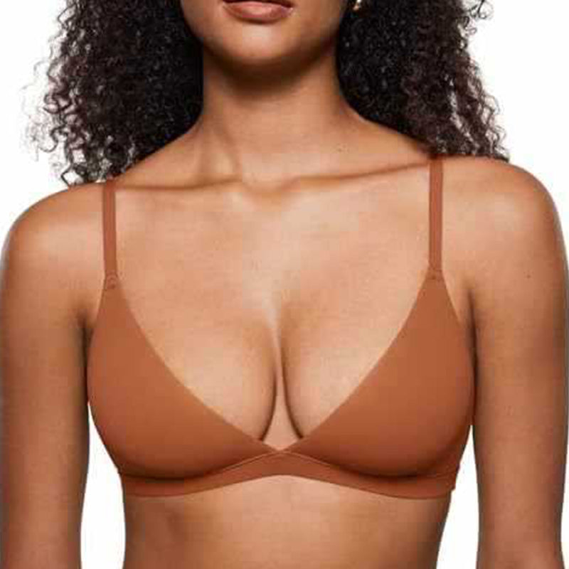 💞 Női merevítő nélküli, rugalmas anyagú támogató háromszög alakú bralette – kényelmes, természetes, egész napos viseletre! 🌸 Platás utánvéttel!
