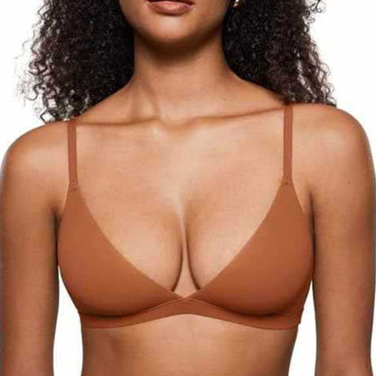 💞 Női merevítő nélküli, rugalmas anyagú támogató háromszög alakú bralette – kényelmes, természetes, egész napos viseletre! 🌸 Platás utánvéttel!