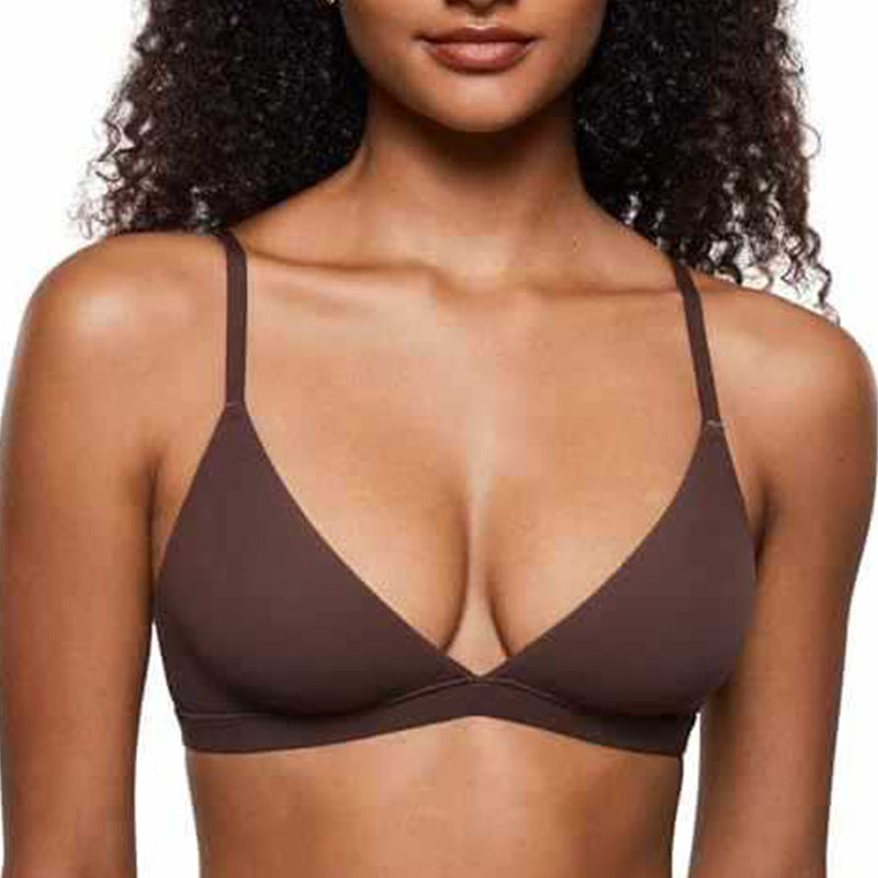 💞 Női merevítő nélküli, rugalmas anyagú támogató háromszög alakú bralette – kényelmes, természetes, egész napos viseletre! 🌸 Platás utánvéttel!