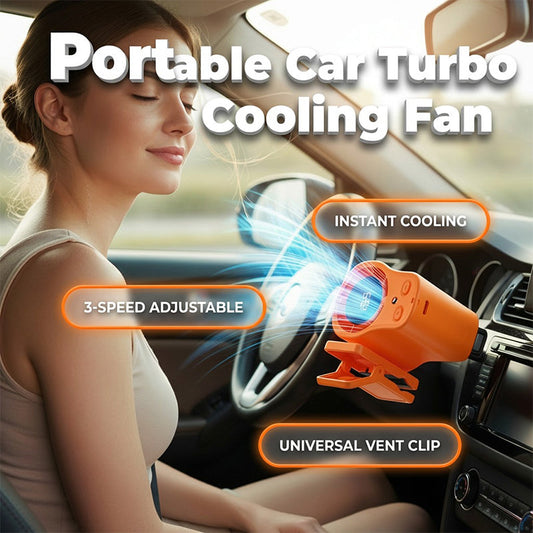 🚗 Hordozható LED-es autóventilátor intelligens kijelzővel – hűsít, erős légáramlat, gyorstöltés! 💨 Platás utánvéttel!