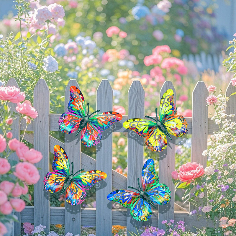🦋 Fémből készült, pillangó alakú faldekoráció – könnyű, rozsdamentes, kertbe és lakásba egyaránt! ✨🌳 Platás utánvéttel!