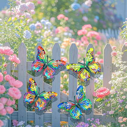 🦋 Fémből készült, pillangó alakú faldekoráció – könnyű, rozsdamentes, kertbe és lakásba egyaránt! ✨🌳 Platás utánvéttel!