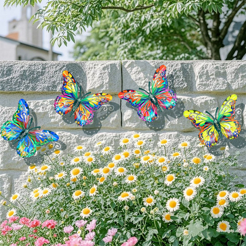 🦋 Fémből készült, pillangó alakú faldekoráció – könnyű, rozsdamentes, kertbe és lakásba egyaránt! ✨🌳 Platás utánvéttel!