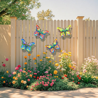 🦋 Fémből készült, pillangó alakú faldekoráció – könnyű, rozsdamentes, kertbe és lakásba egyaránt! ✨🌳 Platás utánvéttel!