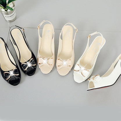👡 Elegáns Nyitott Orrú Női Szandál Hátsó Pánttal | Kényelmes & Stabil  ✨☀️