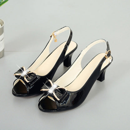 👡 Elegáns Nyitott Orrú Női Szandál Hátsó Pánttal | Kényelmes & Stabil  ✨☀️