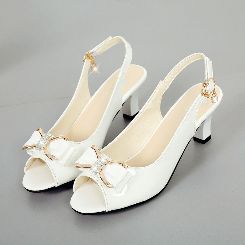 👡 Elegáns Nyitott Orrú Női Szandál Hátsó Pánttal | Kényelmes & Stabil  ✨☀️