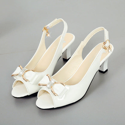 👡 Elegáns Nyitott Orrú Női Szandál Hátsó Pánttal | Kényelmes & Stabil  ✨☀️