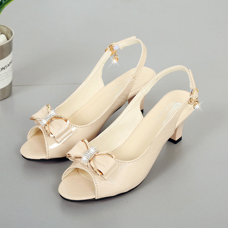 👡 Elegáns Nyitott Orrú Női Szandál Hátsó Pánttal | Kényelmes & Stabil  ✨☀️