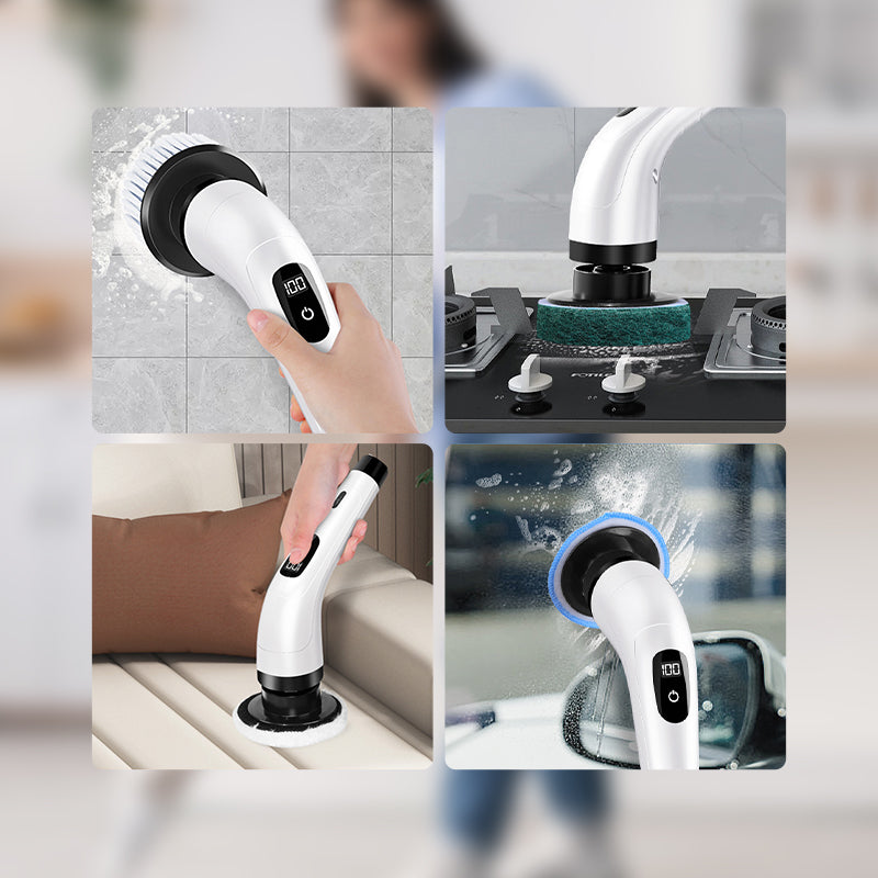 🏠 5 az 1-ben elektromos tisztítókefe – háztartási takarítás erőfeszítés nélkül! Fürdő, konyha, ablak, bútor – mindenre jó. ✨ Raktáron, platás utánvéttel!