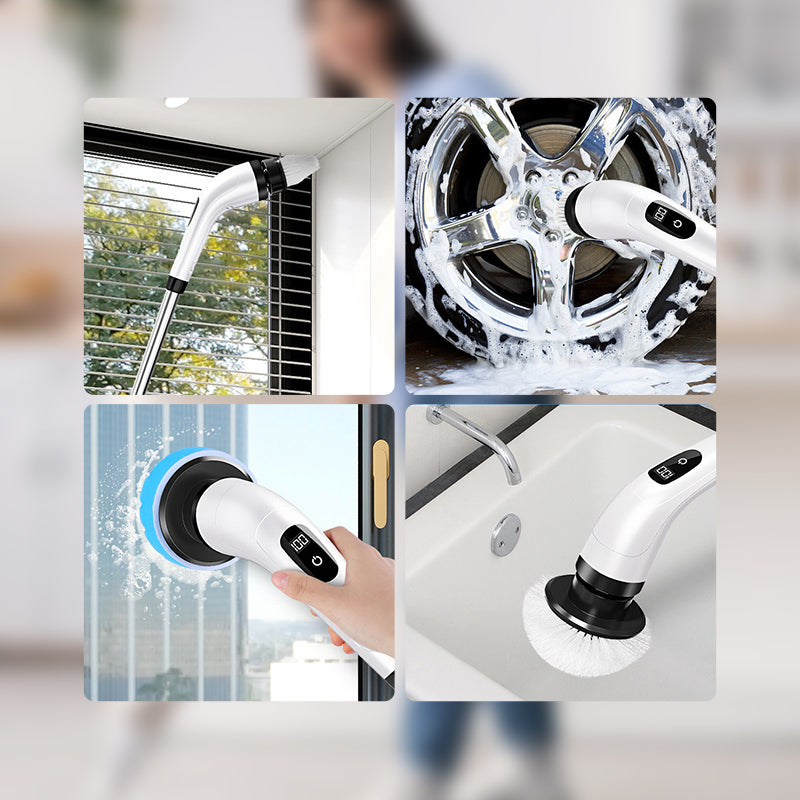 🏠 5 az 1-ben elektromos tisztítókefe – háztartási takarítás erőfeszítés nélkül! Fürdő, konyha, ablak, bútor – mindenre jó. ✨ Raktáron, platás utánvéttel!