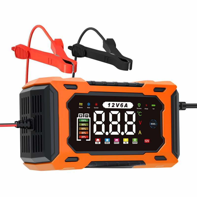 ⏰🔋 12 V-os, 6 A-es intelligens autóakkumulátor-töltő – Pulse Repair technológia, automatikus karbantartás és kénmentesítés! 🚗⚡ Utánvéttel!